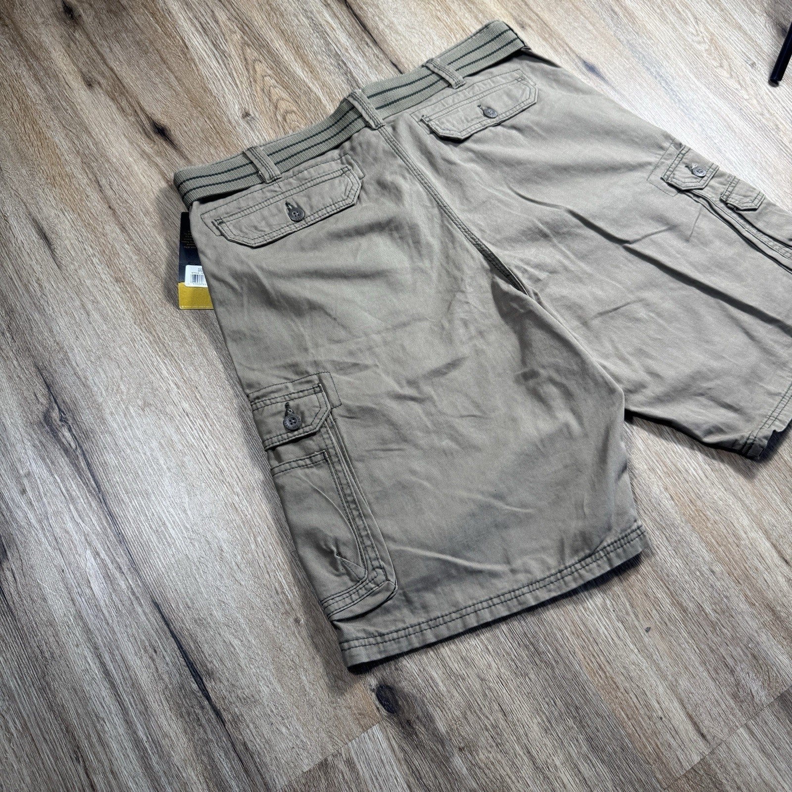 Lee Legendary Wyoming Cargo Shorts Mens 40 Gray NWT Utility Workwear Belted