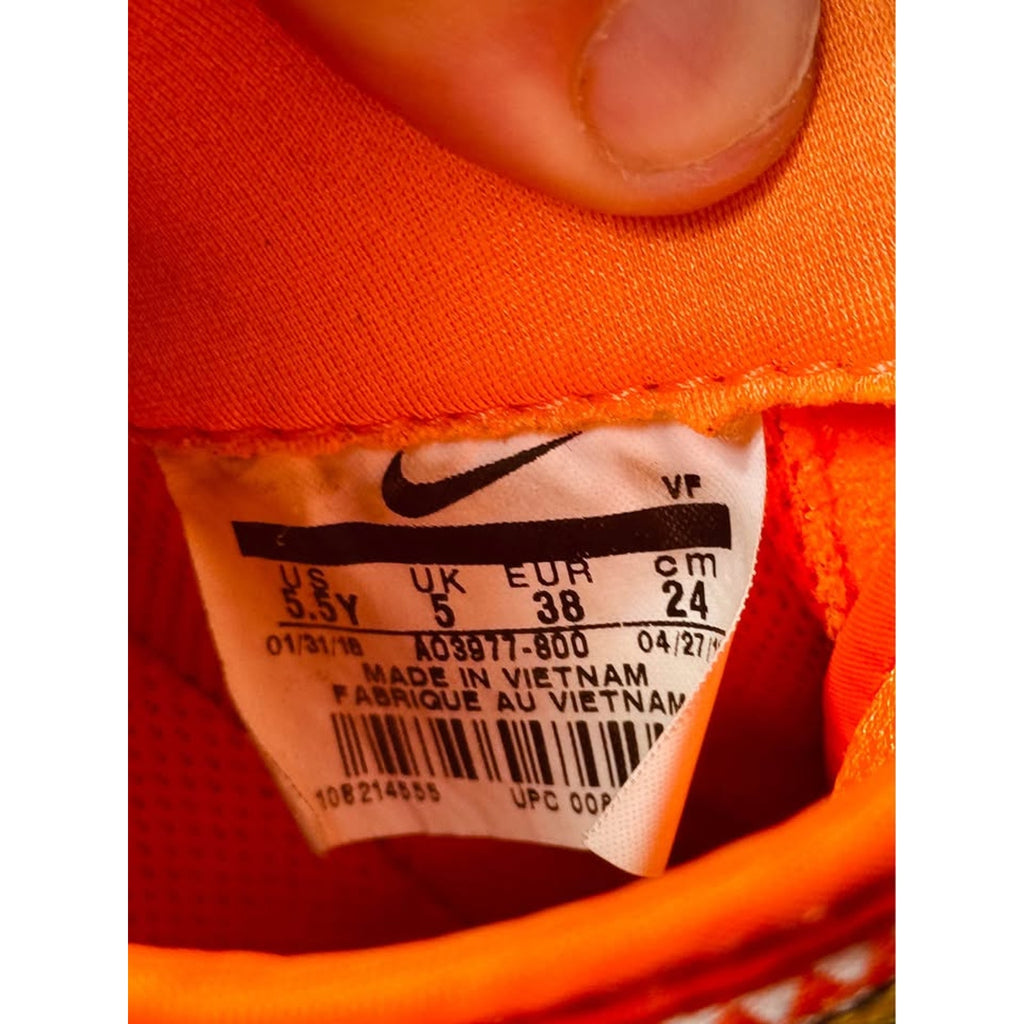 Nike Air Force 1 Low GS Just Do It Total Orange Black AO3977-800 Youth 5.5Y / Women’s 7