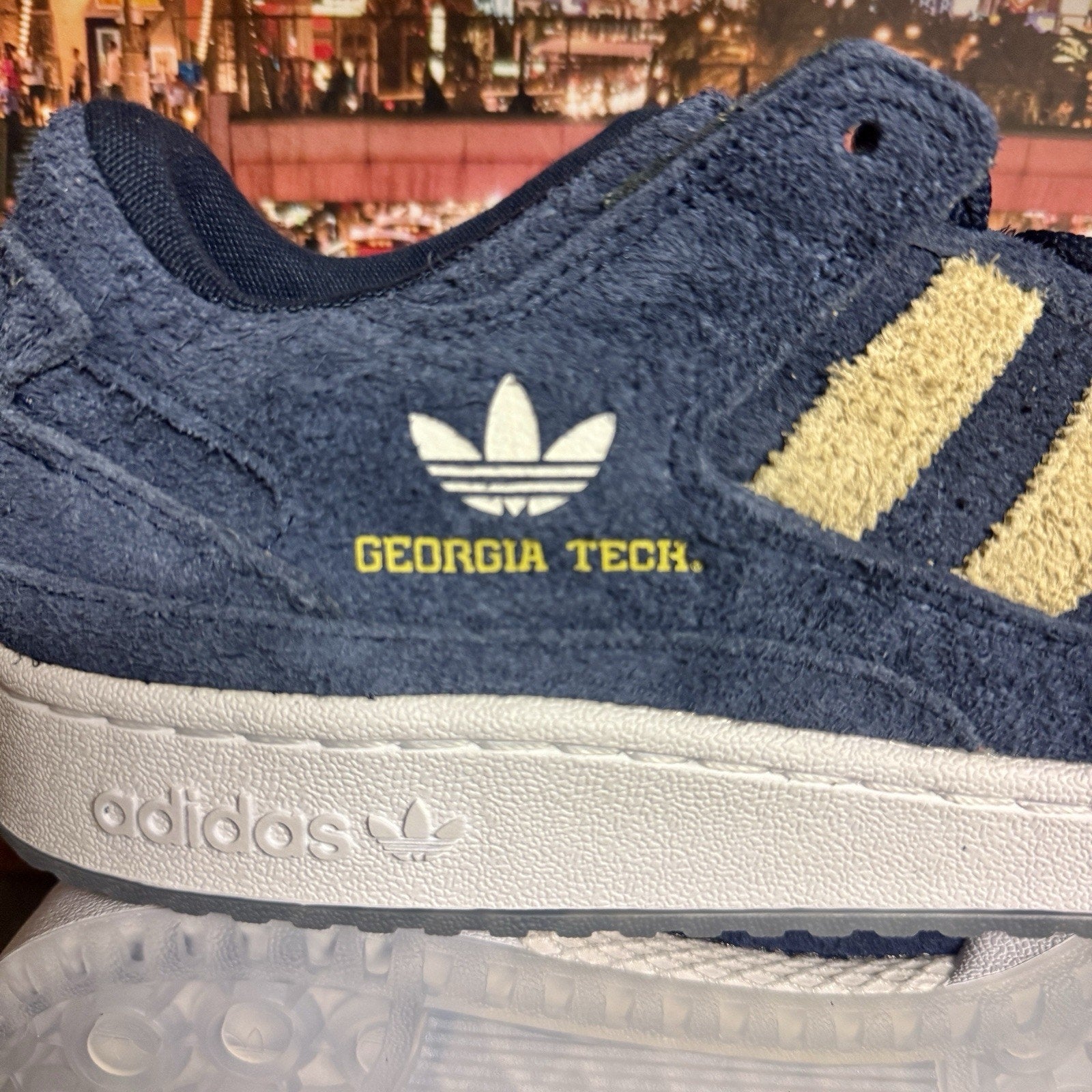 adidas Forum Low Georgia Tech Yellow Jackets Men’s 10 Sneakers Casual Shoes NCAA