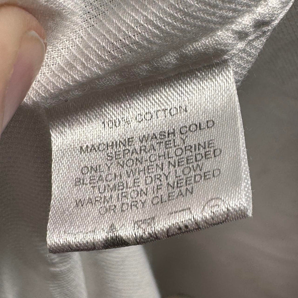 Vintage Shipley & Halmos White Button Down Shirt Small Designer Cotton