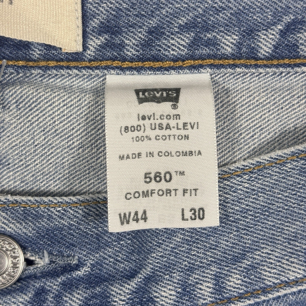 VTG 2004 Levi's 560 Comfort Fit Jeans Men's 44x30 Light Wash Relaxed Denim