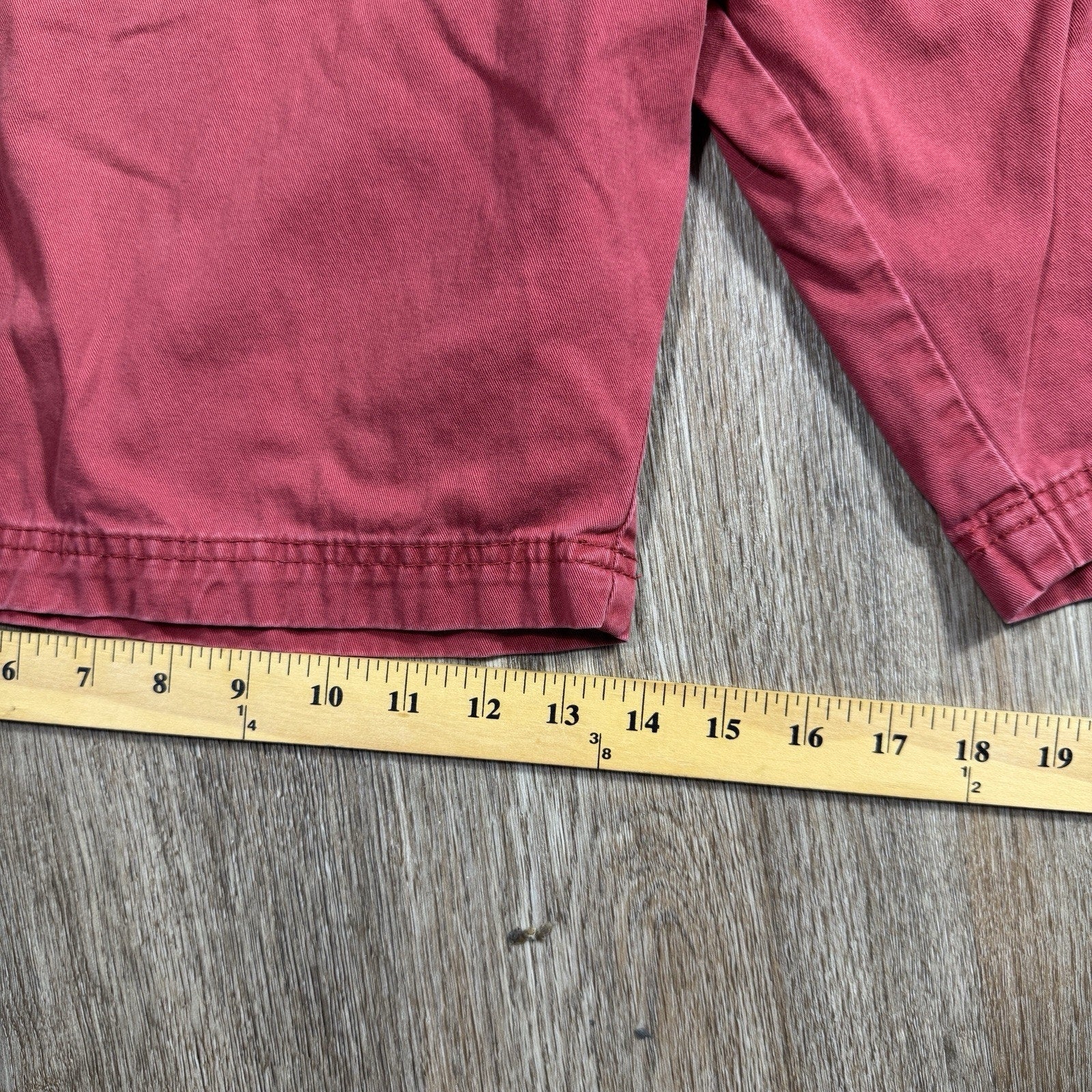 Wrangler Mens Size 42 Red Cargo Casual Comfort Cotton Shorts