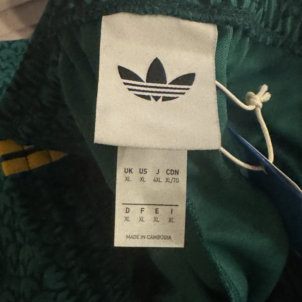 adidas Originals Firebird Loose Monogram Track Pants Men XL Green Yellow KD0396