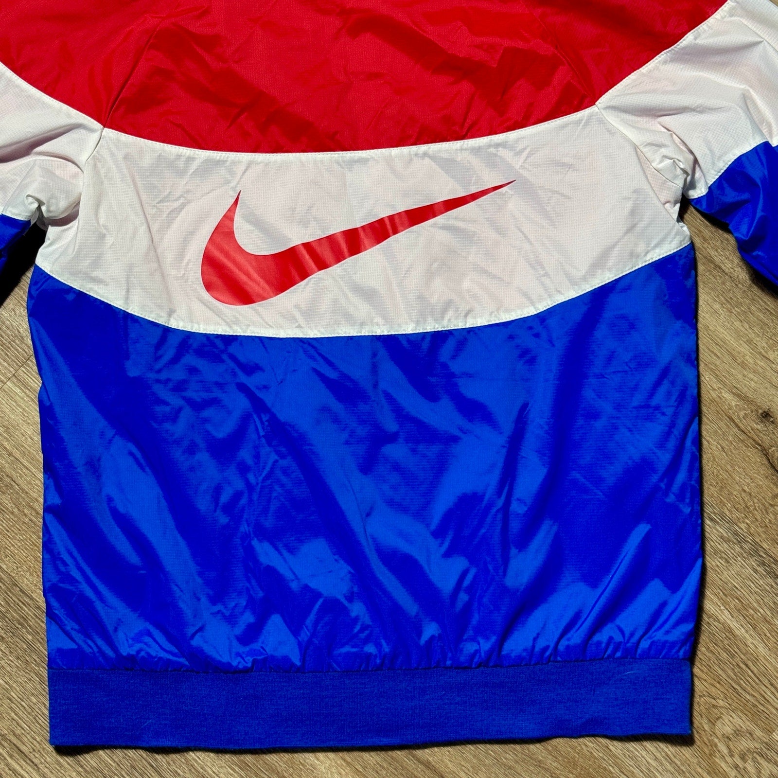 Nike Windrunner Hooded Jacket Youth Large CJ6722-657 Red Blue White