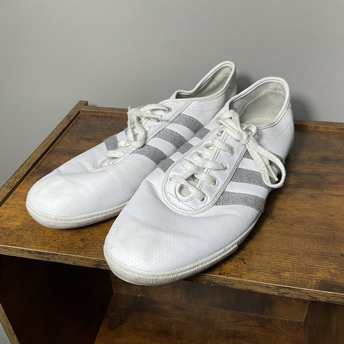 2012 Adidas Originals Adria Lo G62085 White Gray Shoes Men’s 10.5 Retro Trefoil