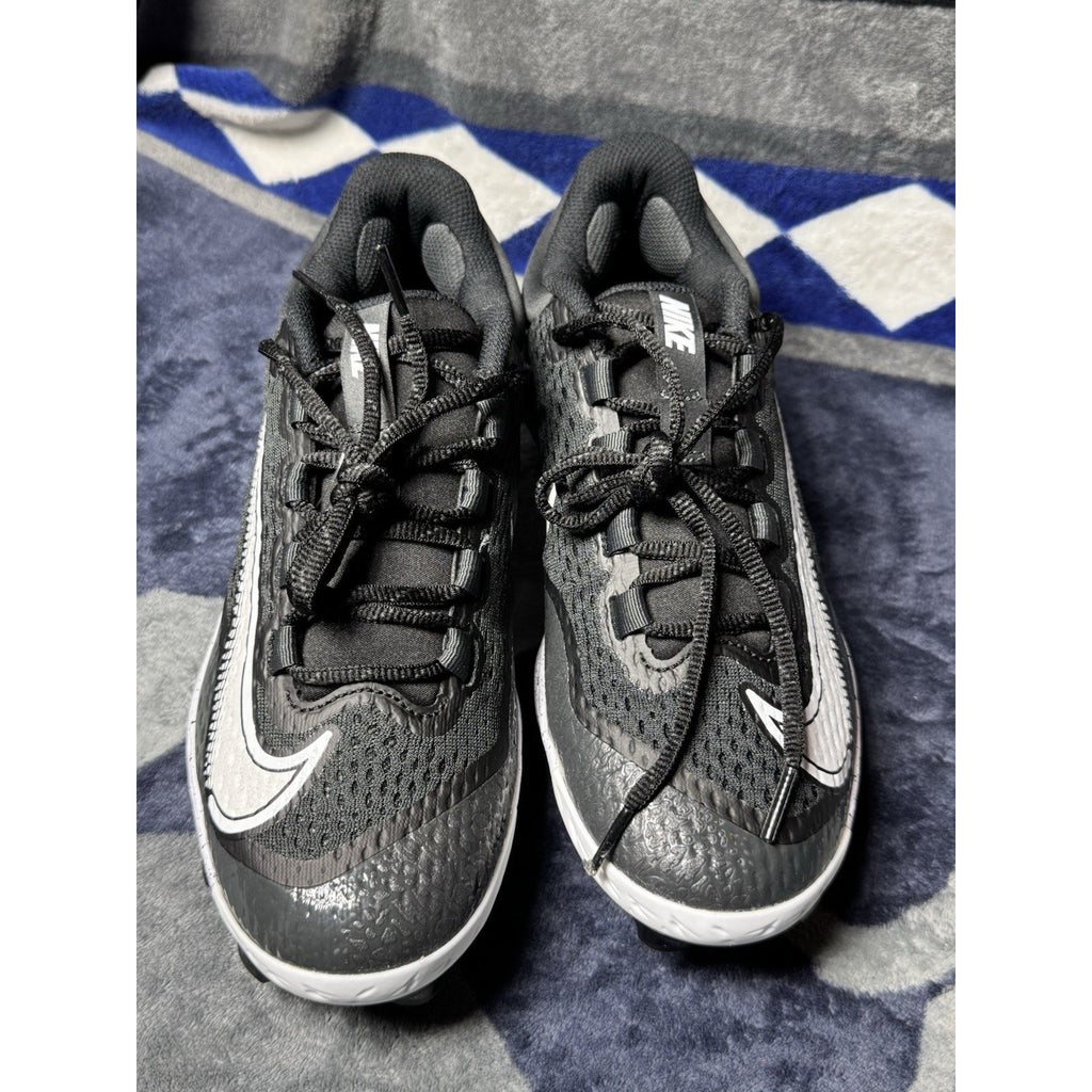 Nike Alpha Huarache Elite 4 MCS Baseball Cleat Black White FD6221-003 Sz 14