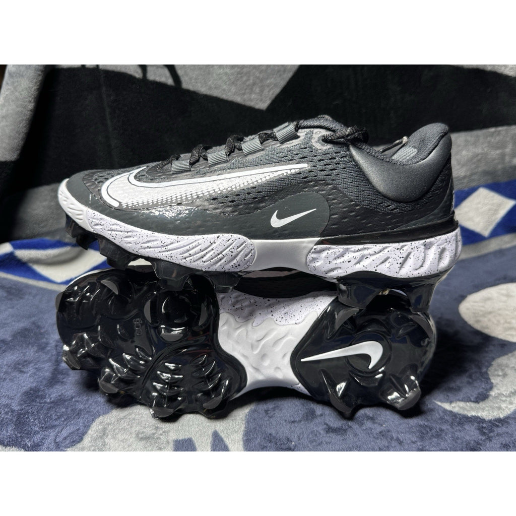 Nike Alpha Huarache Elite 4 MCS Baseball Cleat Black White FD6221-003 Sz 14