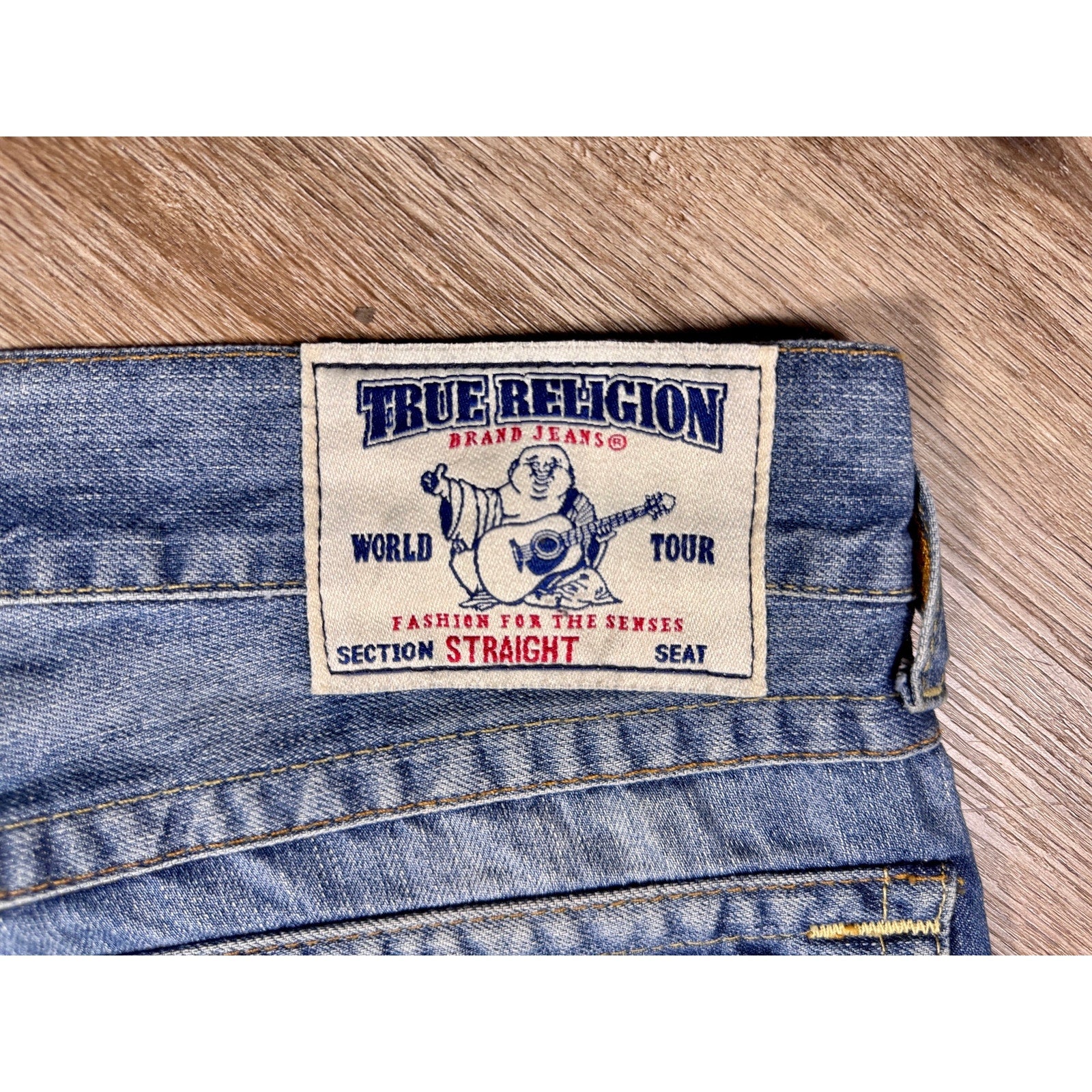 True Religion Ricky Straight Jeans Men’s 34x31 Y2K Medium Wash Denim 2013 Baggy