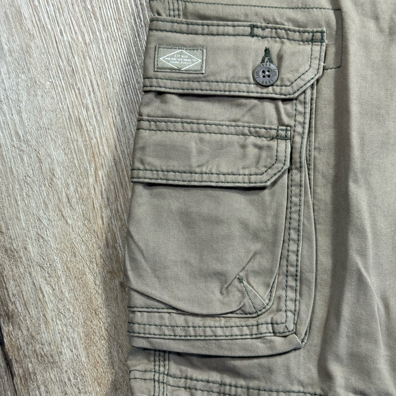 Lee Legendary Wyoming Cargo Shorts Mens 40 Gray NWT Utility Workwear Belted