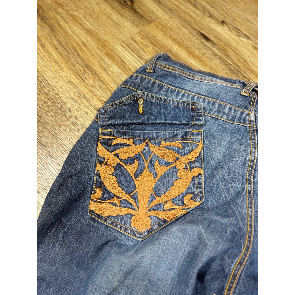 Phat Farm Classics Embroidered Flap Pocket Bootcut Jeans Men’s Size 38x34 Y2K