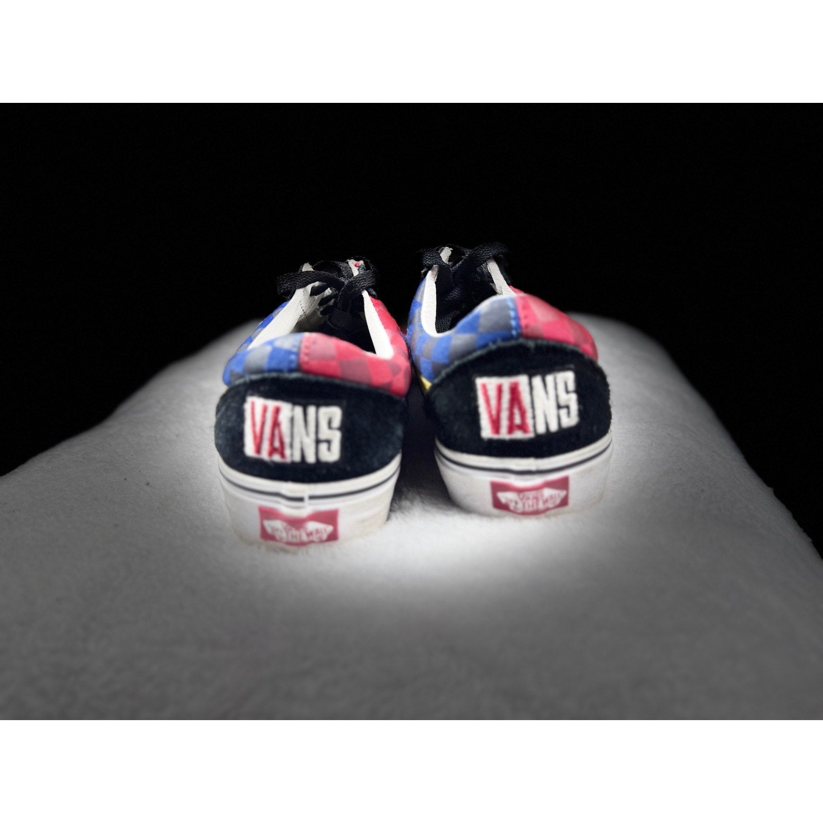 Vans Old Skool Mismatch Checkerboard Colorblock Skate Shoes Men’s 8 W 9.5 500714