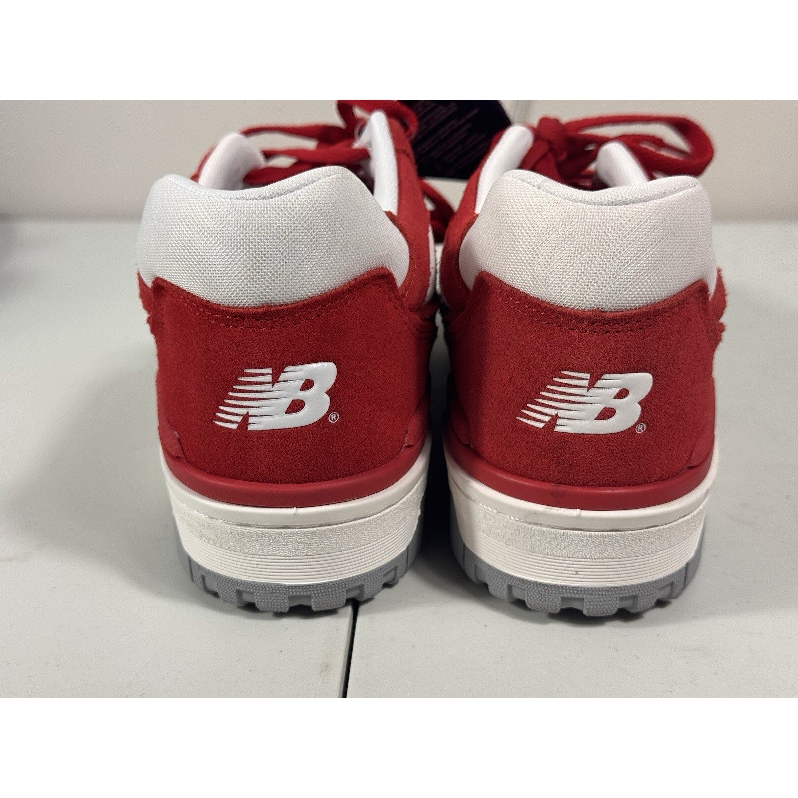 New Balance 550 Suede Team Red BB550VND Men’s 11.5 Retro Low Basketball Sneaker