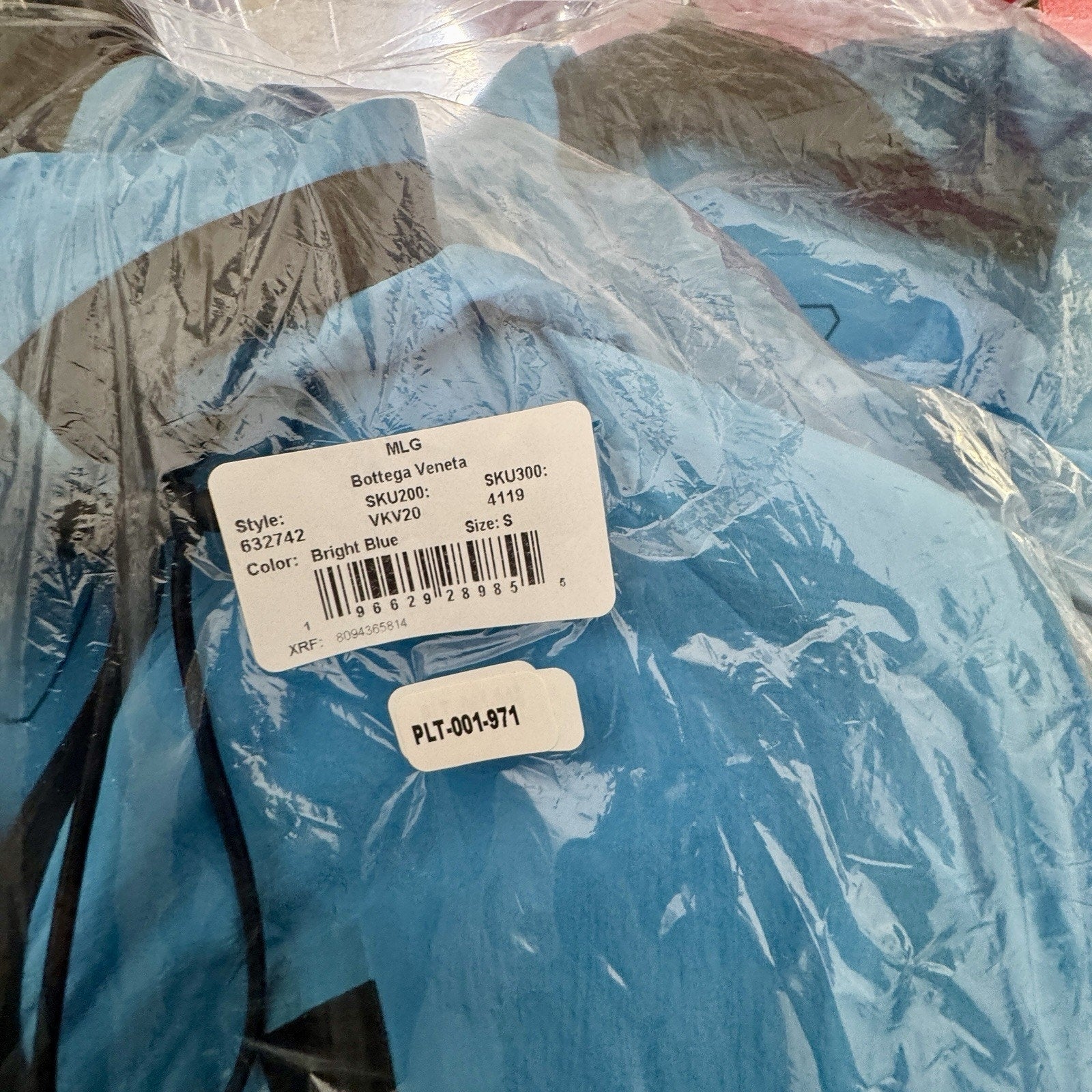 Bottega Veneta Long Hooded Waterproof Parka Jacket Bright Blue Italy S 632742