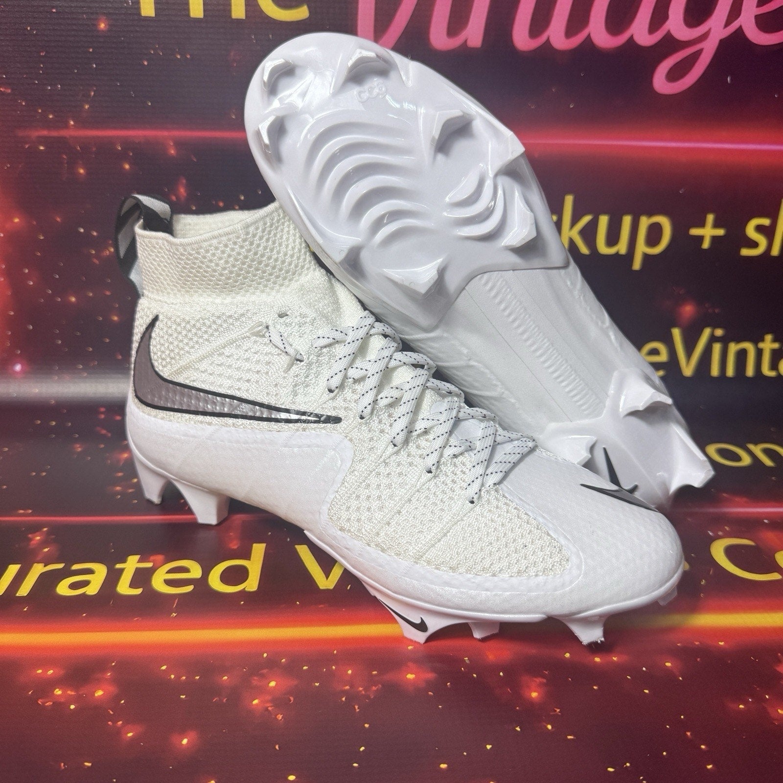 Nike Vapor Edge 360 Untouchable Football Cleat White FQ0235-102 Men's Size 8
