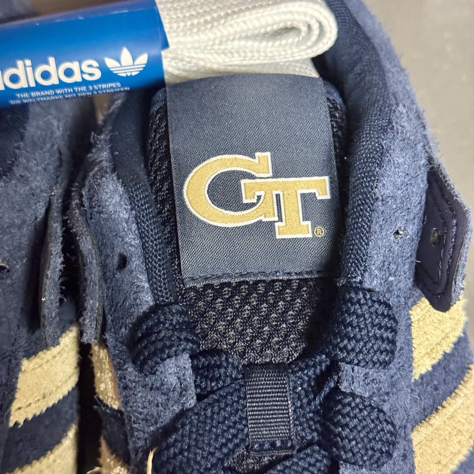 adidas Forum Low Georgia Tech Yellow Jackets M 10.5 Sneakers Casual Shoes