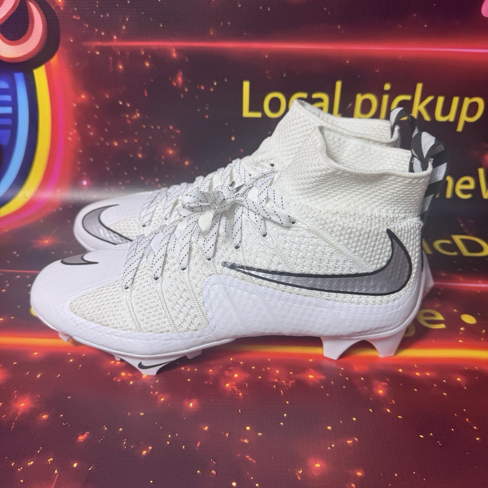 Nike Vapor Edge 360 Untouchable Football Cleat White FQ0235-102 Men's Size 8