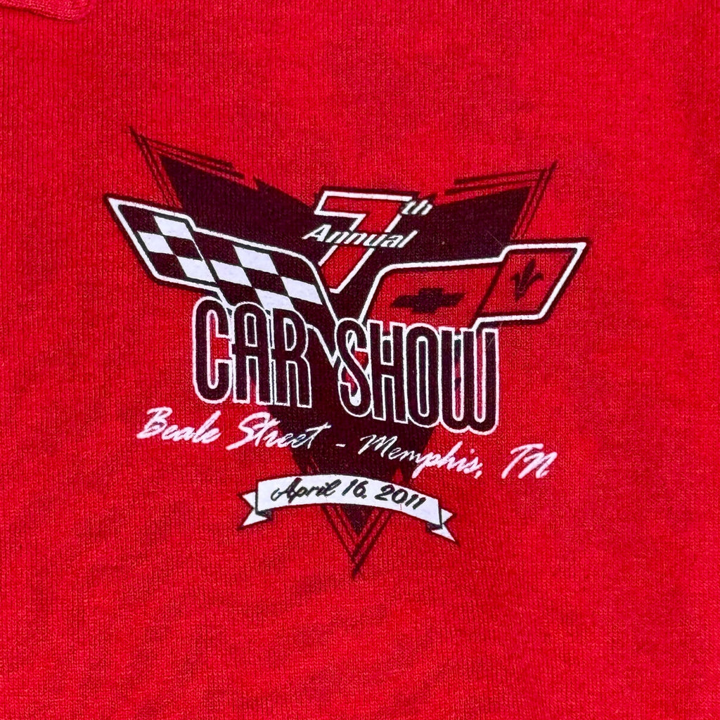 Corvette Car Show Polo Shirt Lot XL Beale Street Memphis TN ICCC 2011 2013 2016