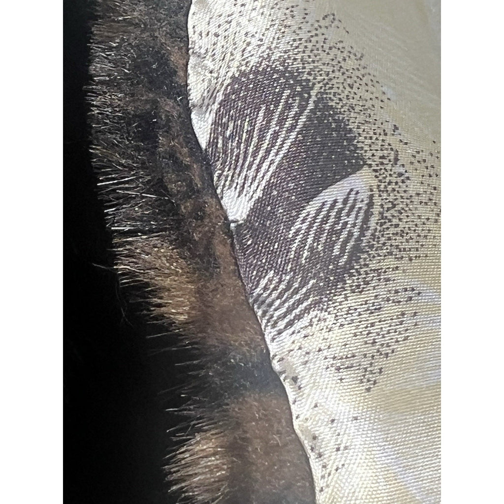 Rare VTG 1920s 1930s Luxury Sable Fur Vest Dark Brown Flapper Gatsby Art Deco M