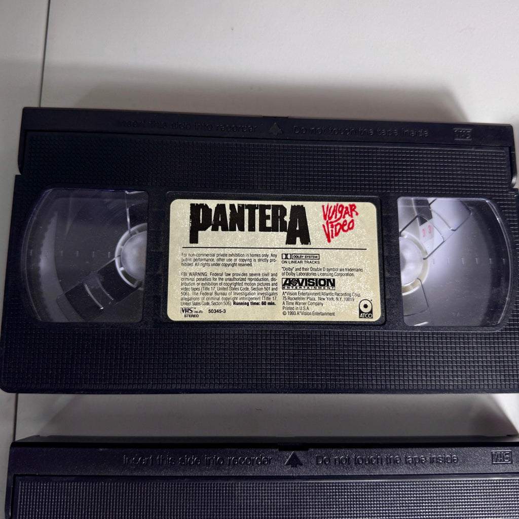 Pantera VHS Lot Vulgar Video Watch It Go 3 Cowboys From Hell Videos Metal 🎸🤘🏼