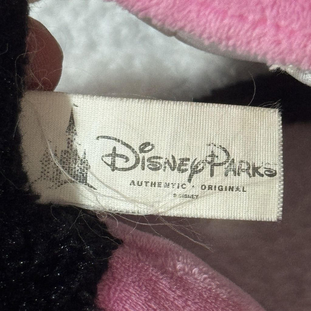 Disney Parks Minnie Mouse Plush 18” Pink Polka Dot Dress Bow Theme Park Used