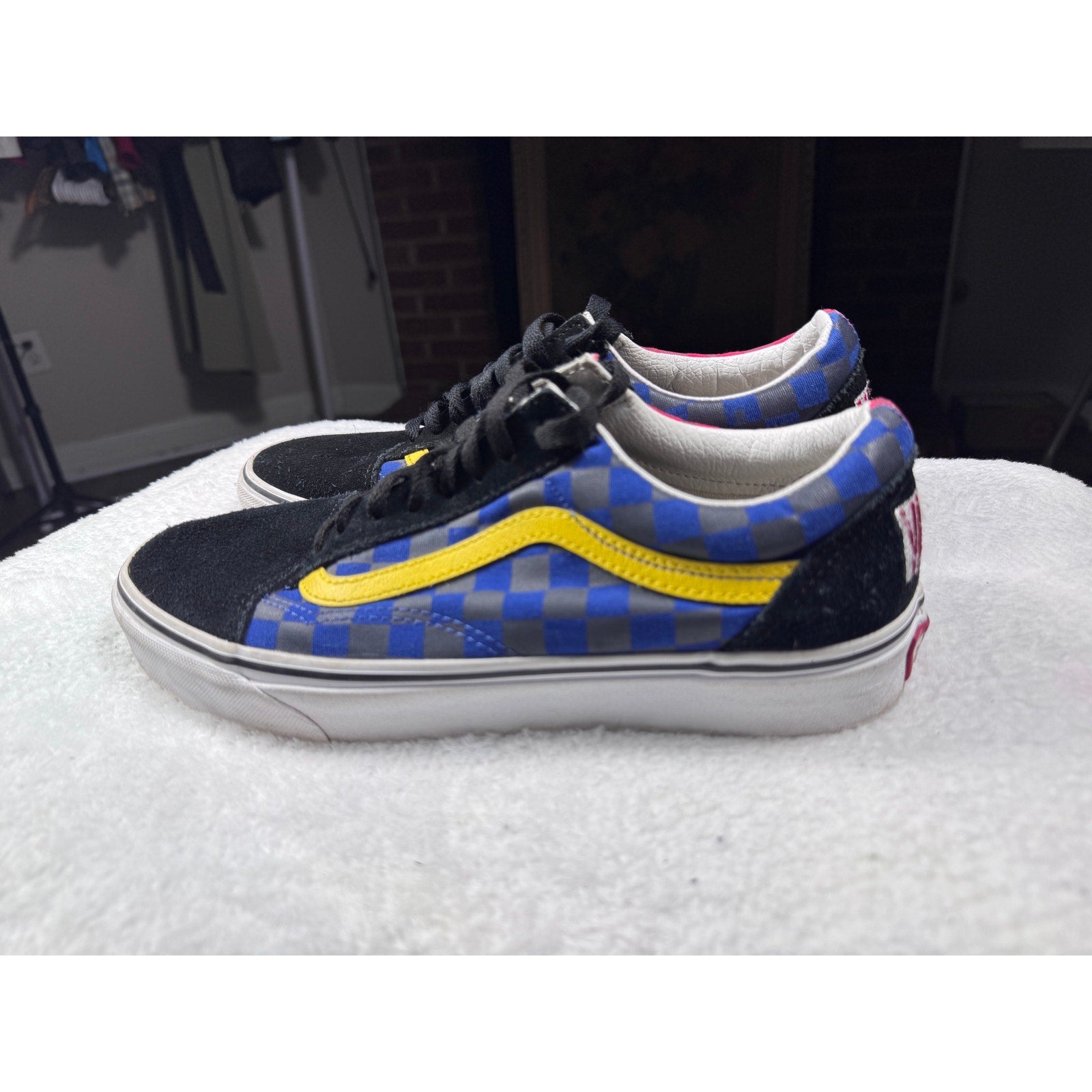 Vans Old Skool Mismatch Checkerboard Colorblock Skate Shoes Men’s 8 W 9.5 500714