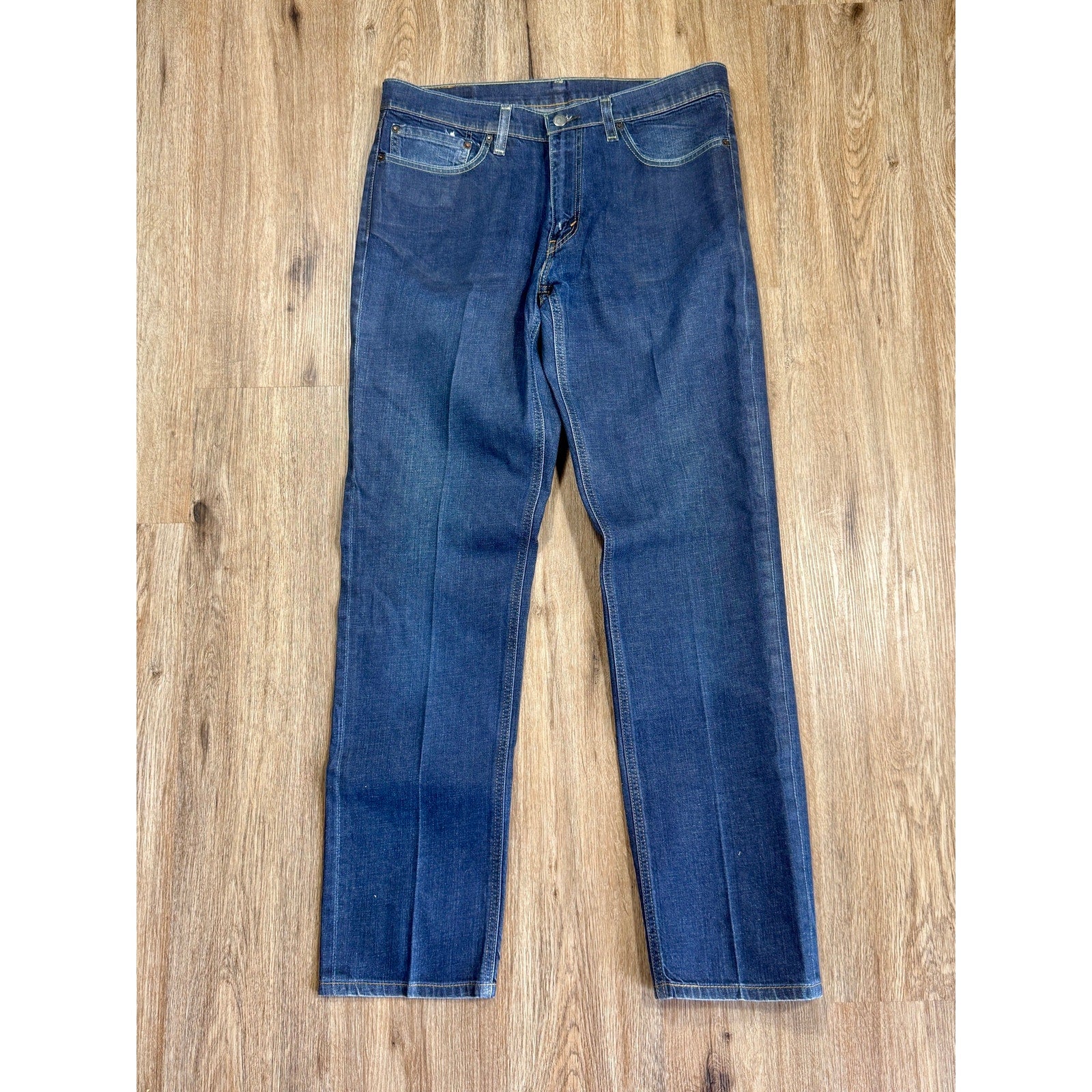Levi’s 541 Athletic Taper Stretch Jeans Men’s 34x34 Dark Wash Denim Y2K Pressed