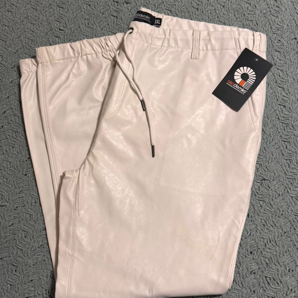 Akademiks faux leather jogger pants