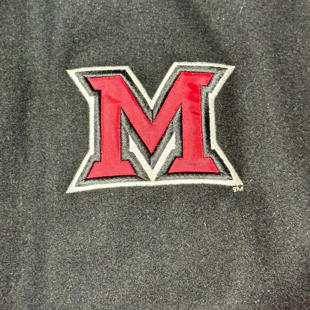 Miami University RedHawks Varsity Jacket Large Steve & Barry’s Letterman NCAA