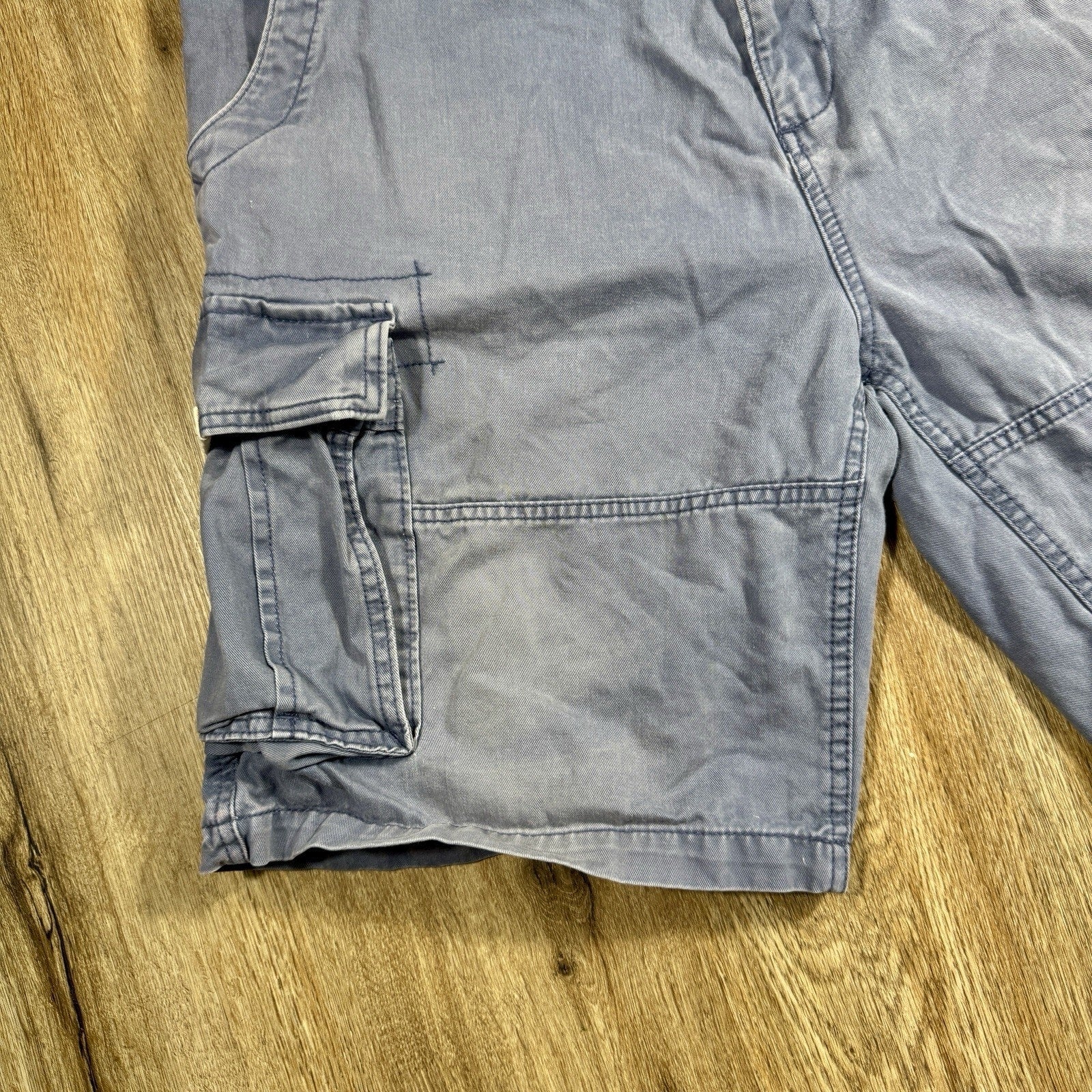 Nautica Jeans Co Baggy Cargo Shorts Men’s 38 Navy Blue Cotton Y2K