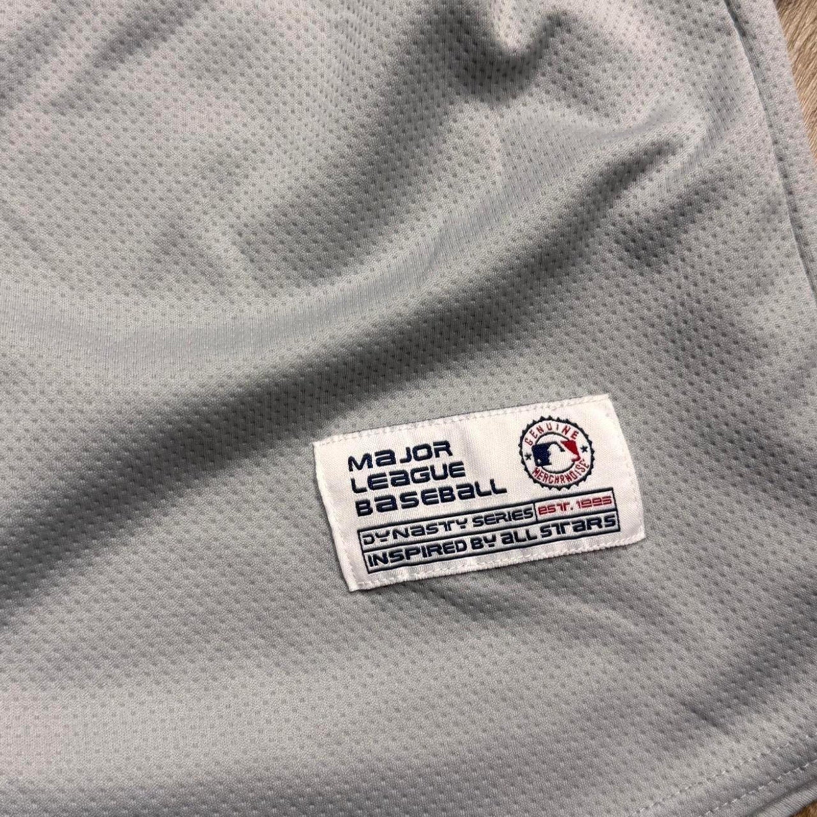 Atlanta Braves Baseball Dynasty Series 1995 Jersey Gray Navy Red Men’s M