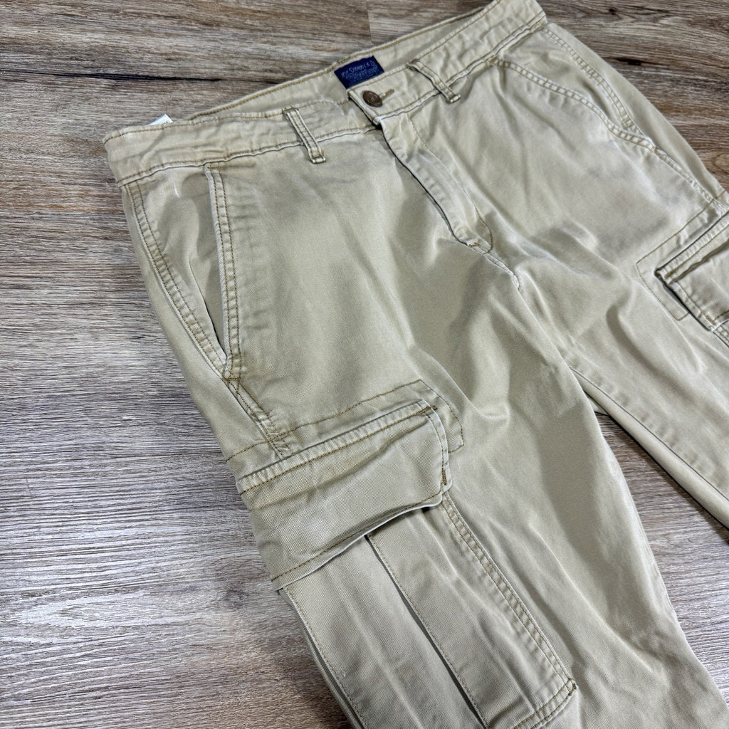 Levi's Cargo Pants Men's 34x30 Khaki Beige Utility Military Tactical Hiking Y2K