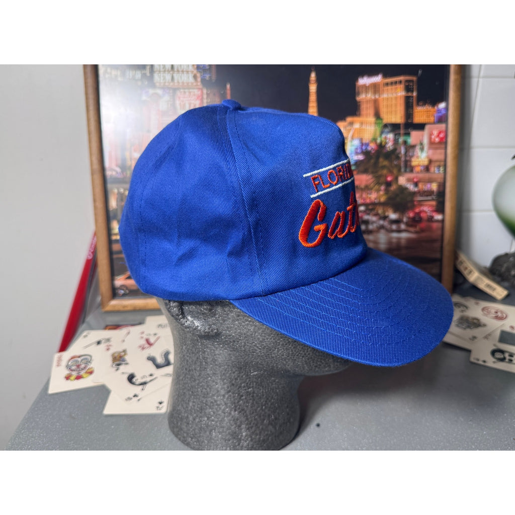 Vintage Florida Gators ANNCO Snapback Hat 90s NCAA Albert Logo Made Taiwan Blue