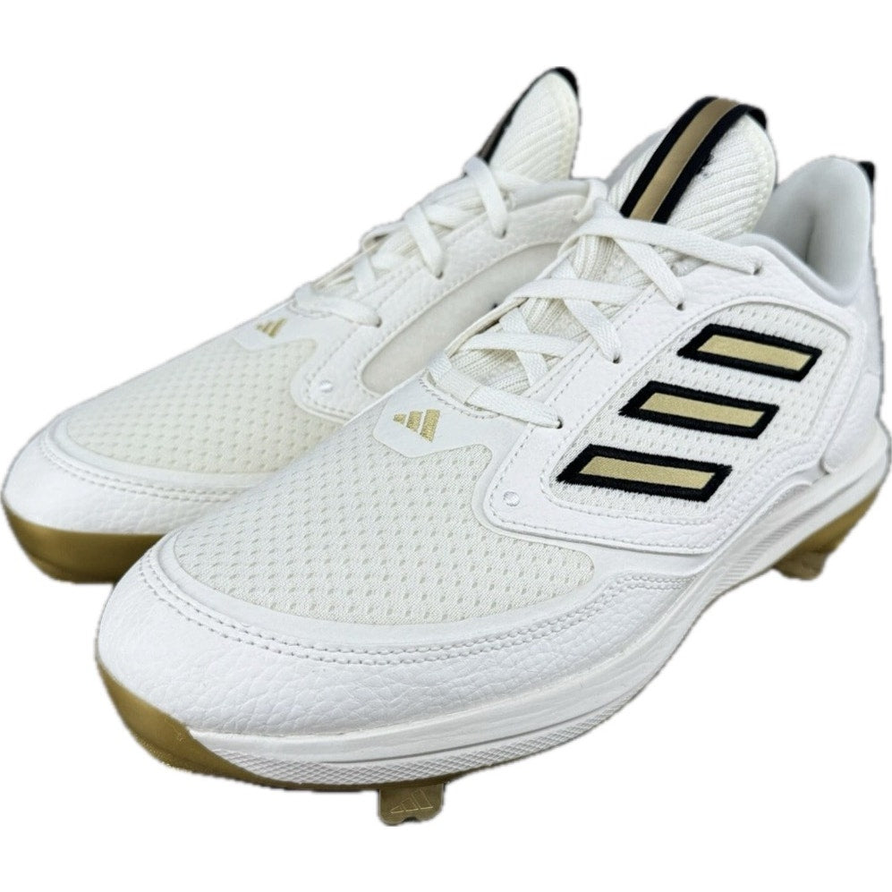 Adidas Women's PureHustle 3 Elite Metal Softball Cleats Sz 13 White Gold ID7638