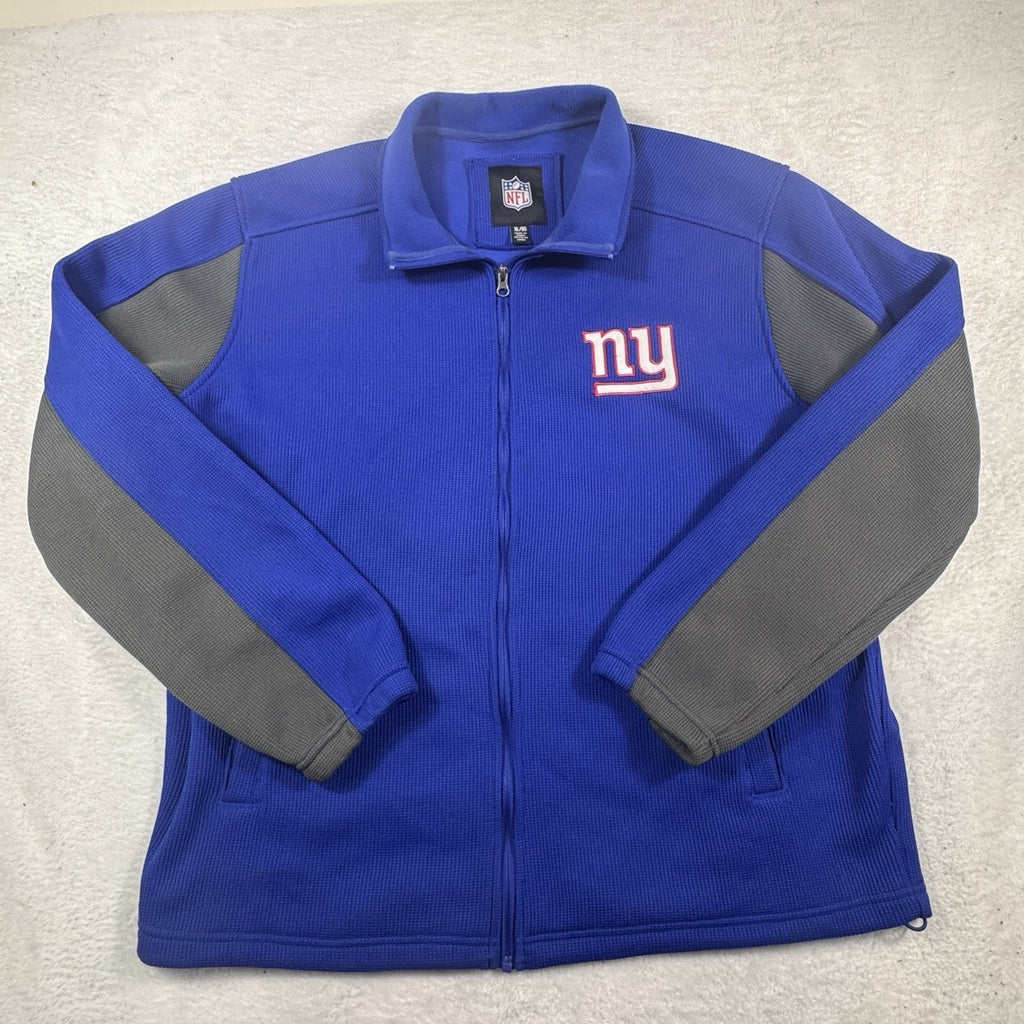 New York Giants G-III Men’s XL Full Zip Fleece Jacket Blue Gray NFL Football