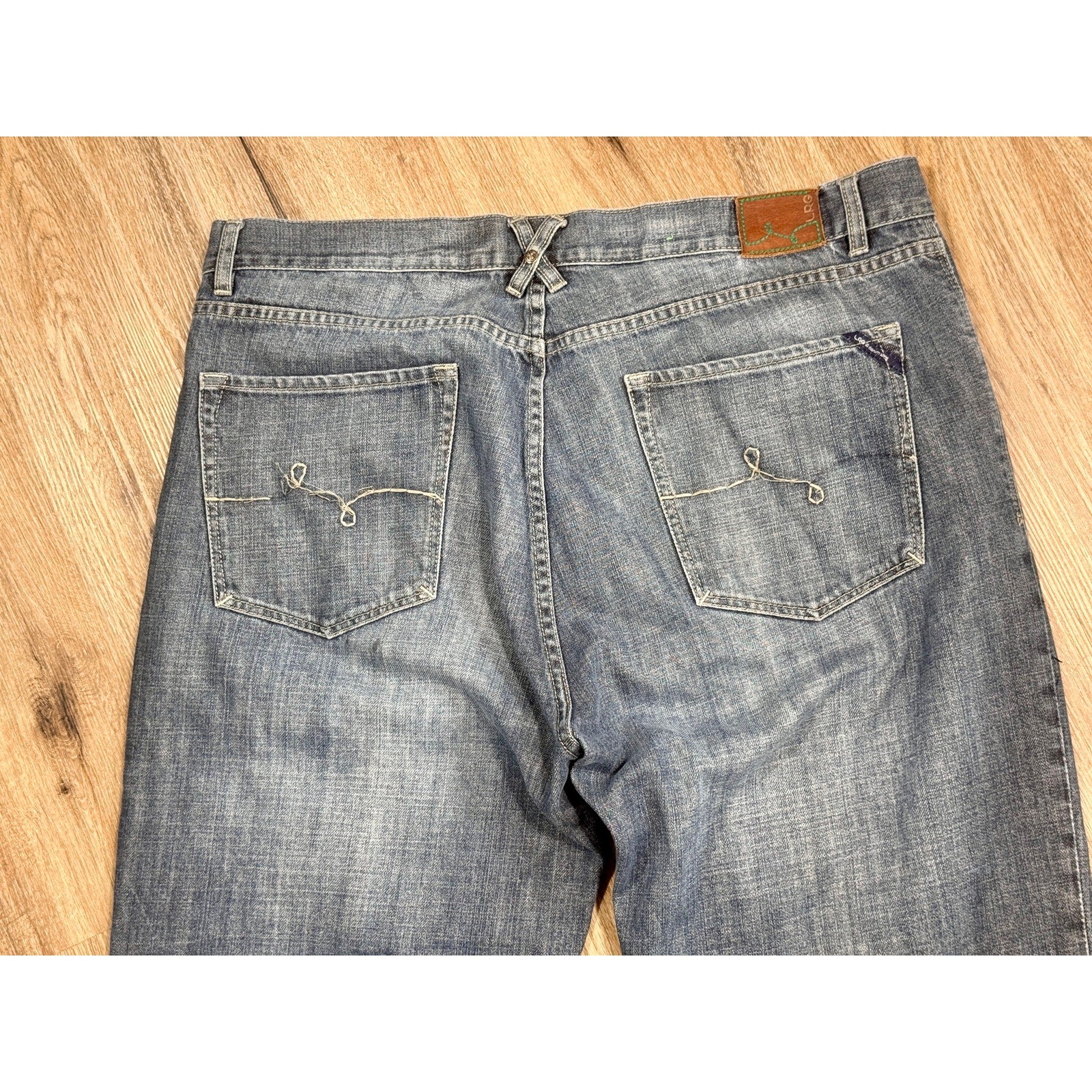 LRG Lifted Research Group Grass Roots 47 Fit Jeans Men’s 40x32 Y2K Baggy Denim
