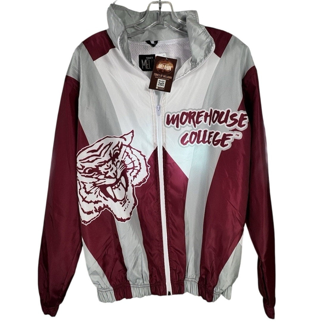 Tones of Melanin Morehouse College Windbreaker Jacket HBCU Gear Small NWT