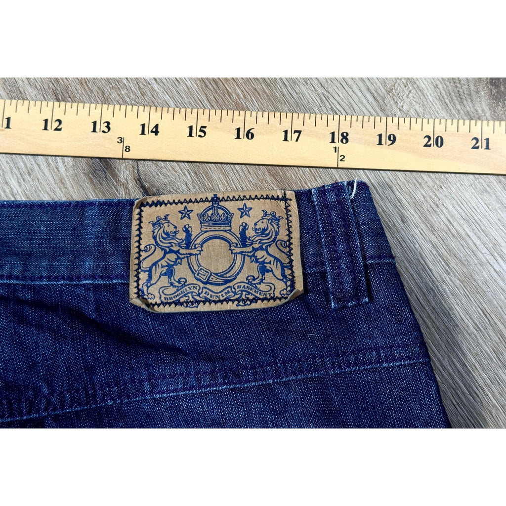 Brooklyn Basement Wide Leg Baggy Jeans Men’s 40x32 Dark Wash Y2K Skater Hip Hop