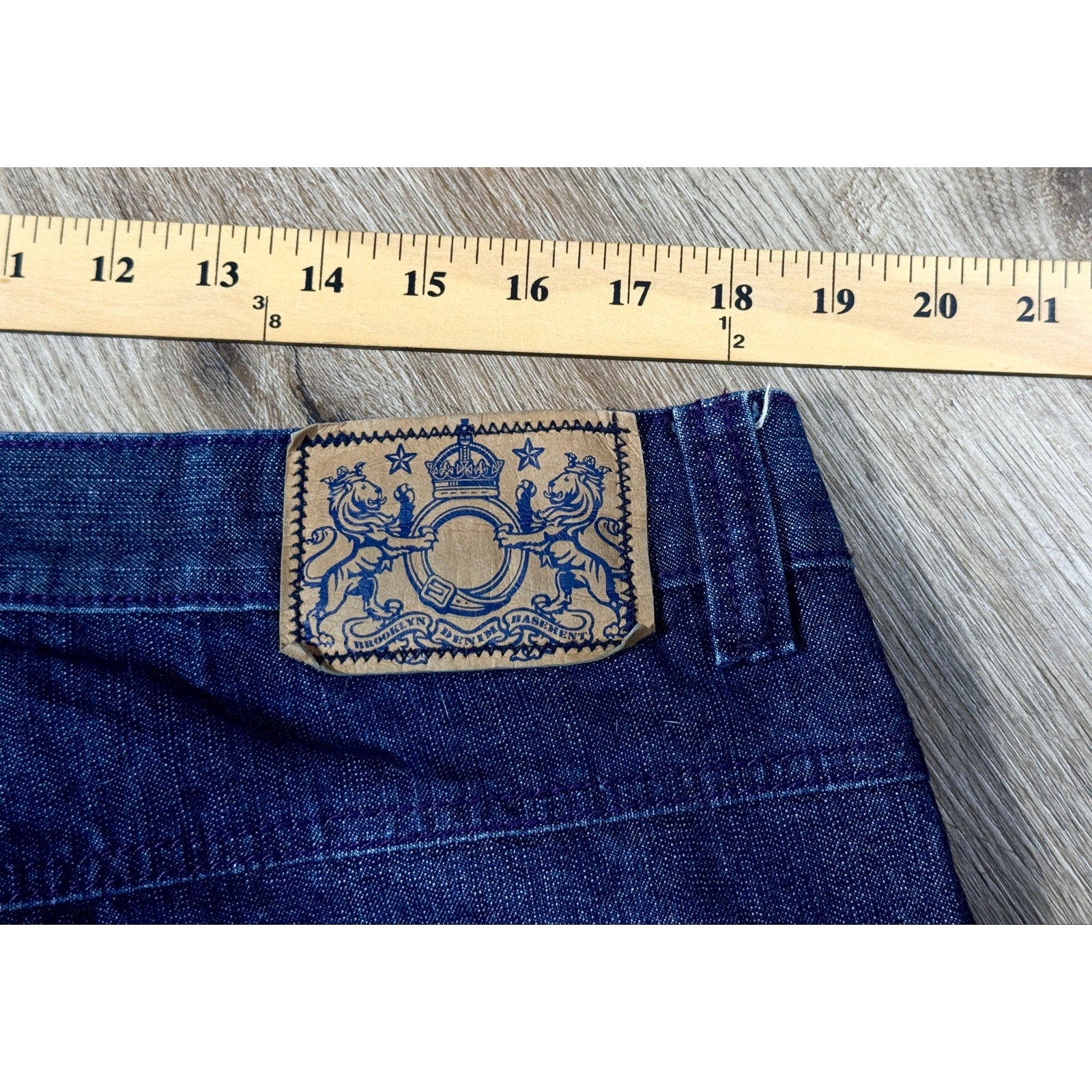 Brooklyn Basement Wide Leg Baggy Jeans Men’s 40x32 Dark Wash Y2K Skater Hip Hop