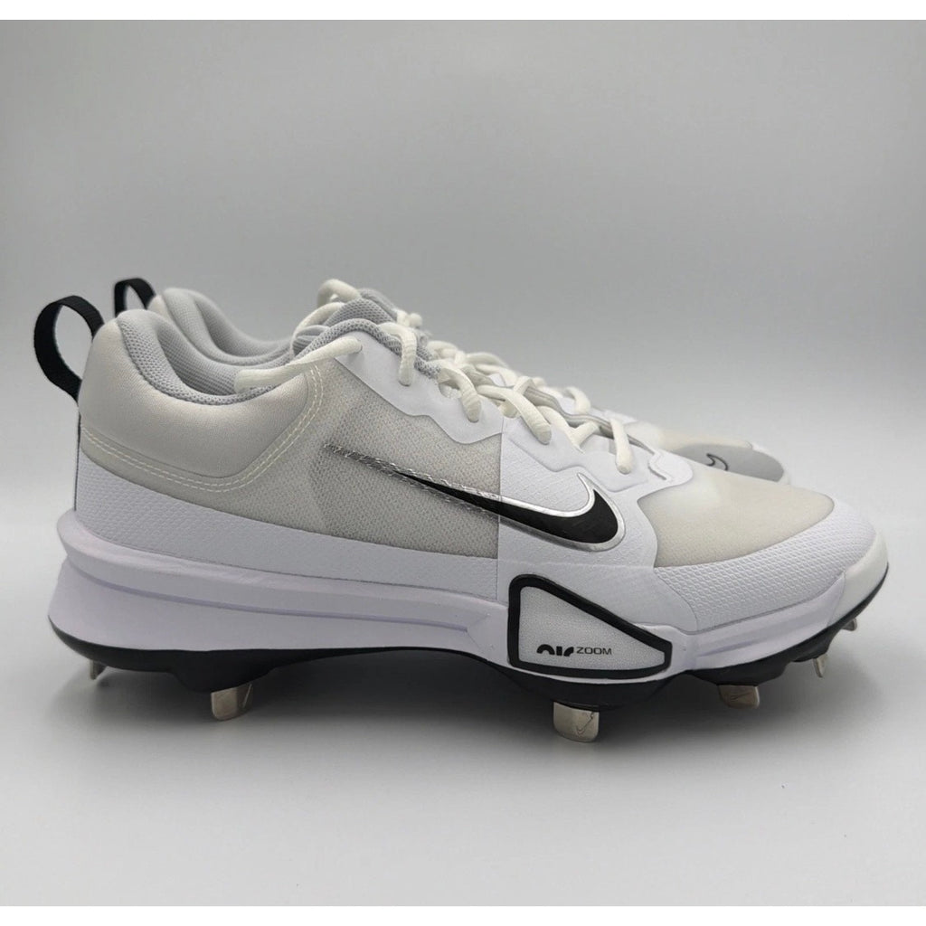 Nike Force Zoom Trout 9 Pro Baseball Cleats White Black FB2907-102 Mens Sz 8 NWT