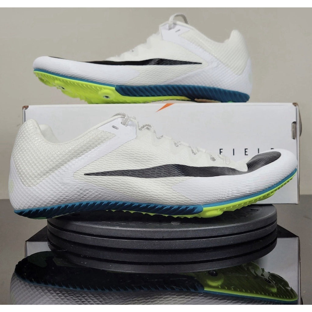 Nike Zoom Rival Sprint Track White Black Bright Spruce FZ9663-102 Sz 10.5 New
