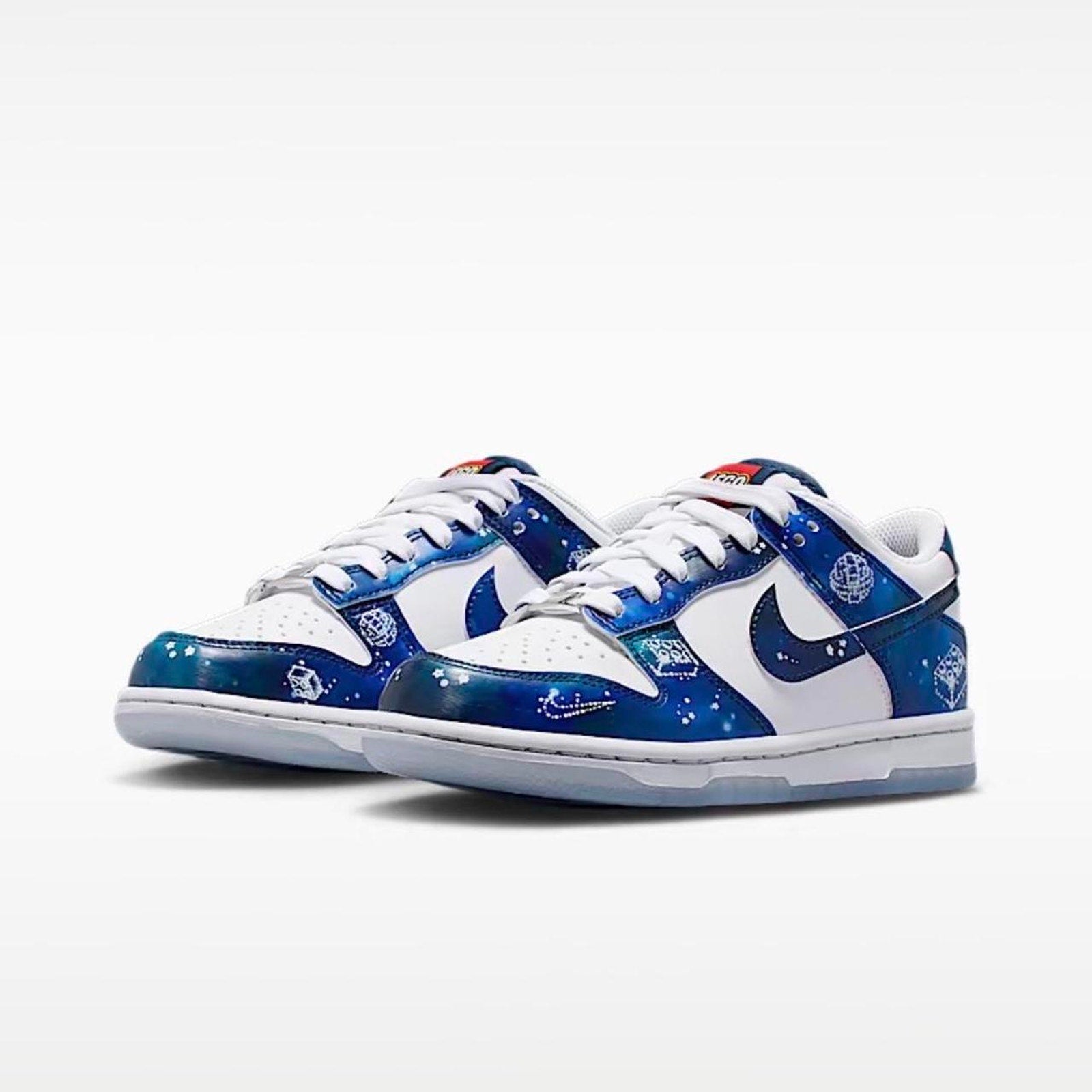 Nike Dunk Low x LEGO Blue Galaxy sz 5Y Women's 6.5 NWT Space Theme SB Style