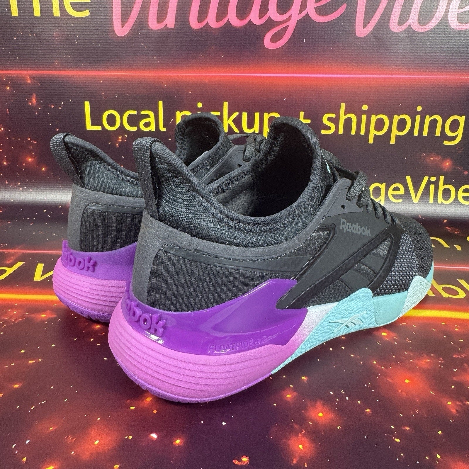 Reebok Sneaker Training 100212266 Nano Court Grey Purple Aqua Men’s 9 Women 10.5