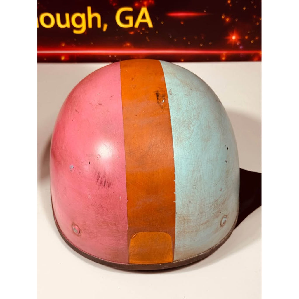 Vintage Retro Motorcycle Helmet Lot Open Face Biker Scooter Cafe Racer Prop Display
