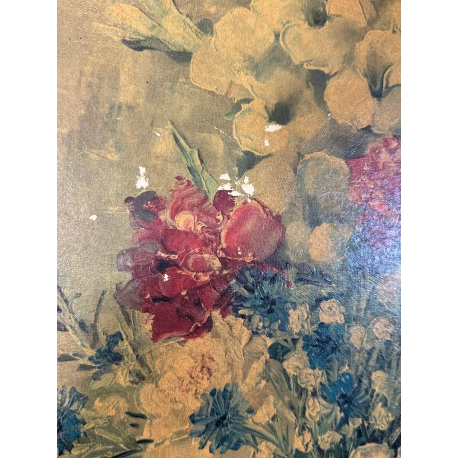 Ann Cochran Summer Splendor 1944 Oil Painting Floral Still Life Framed TV Prop