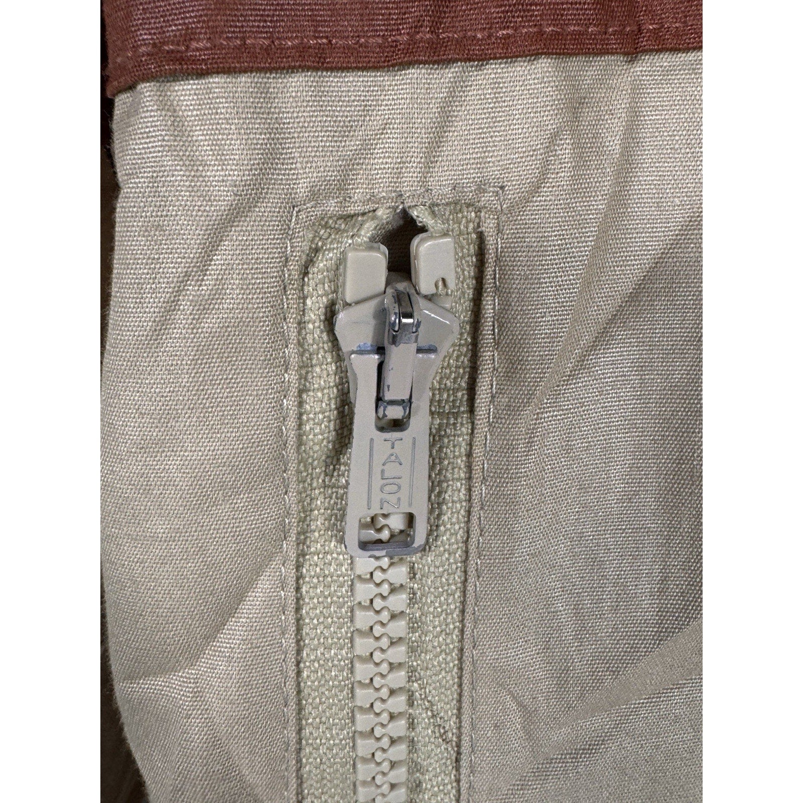 Vtg 1970s London Fog Outdoors Unlimited Striped Cafe Racer Jacket Tan Brown Sz M