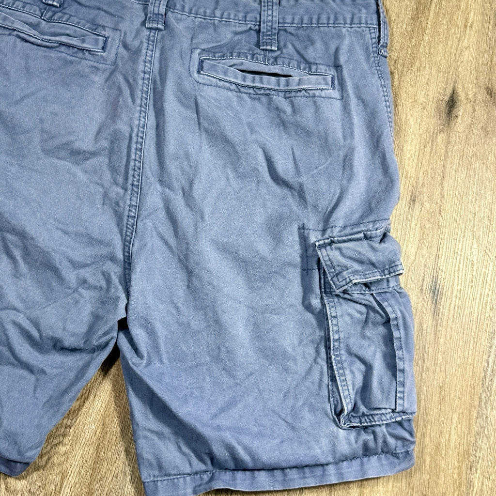 Nautica Jeans Co Baggy Cargo Shorts Men’s 38 Navy Blue Cotton Y2K
