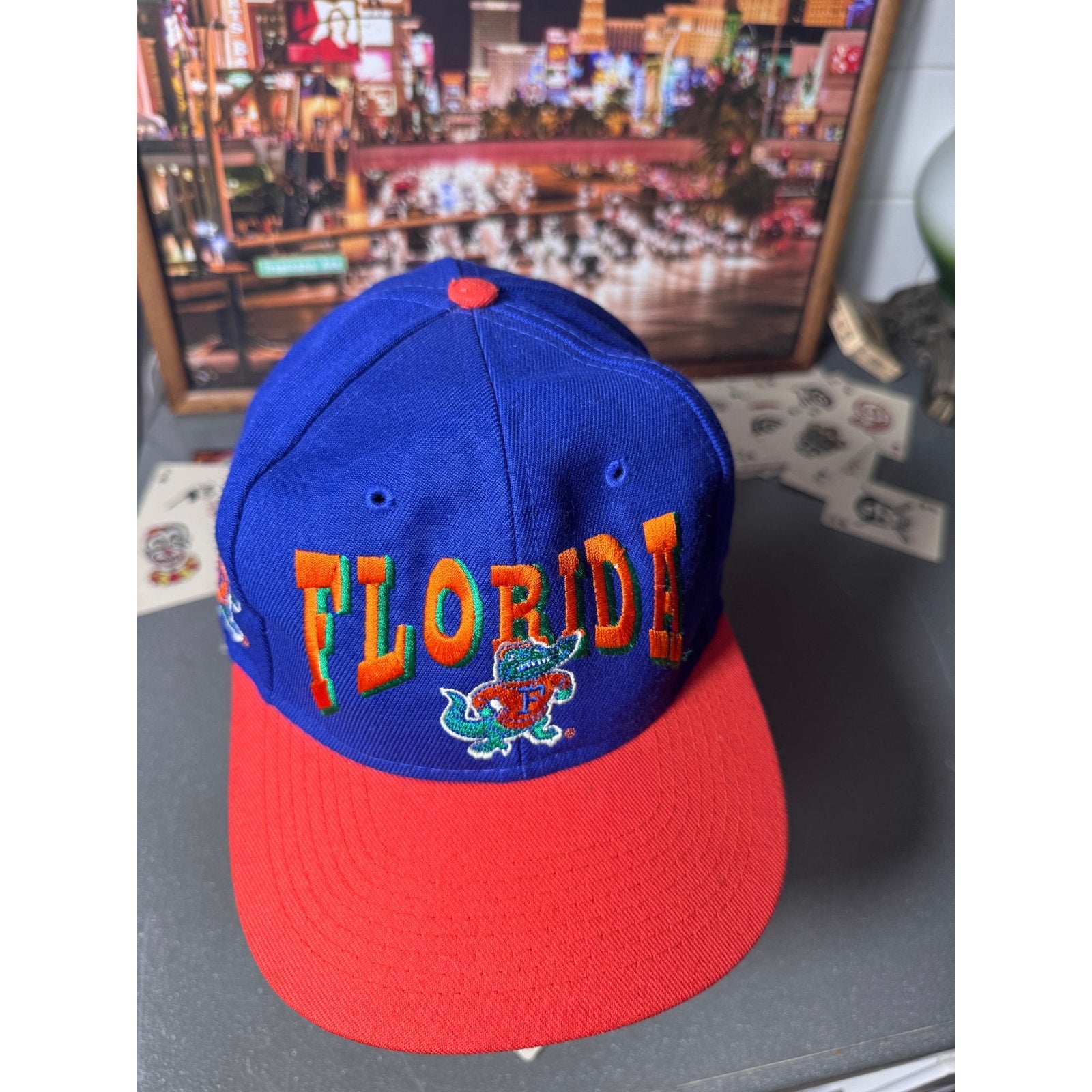 Vintage Florida Gators Snapback Hat Falcon Headwear 90s NCAA Big Logo Cap