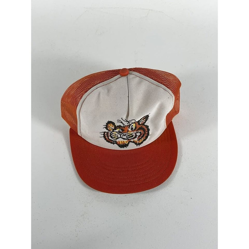 Vintage 80s Auburn Tigers Aubie Mesh Trucker Snapback Challenger Caps USA