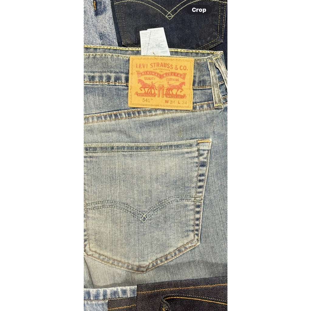 28 Pair Levi’s Jeans Lot 501 505 511 512 541 550 560 NWT USA Reseller Denim Lot