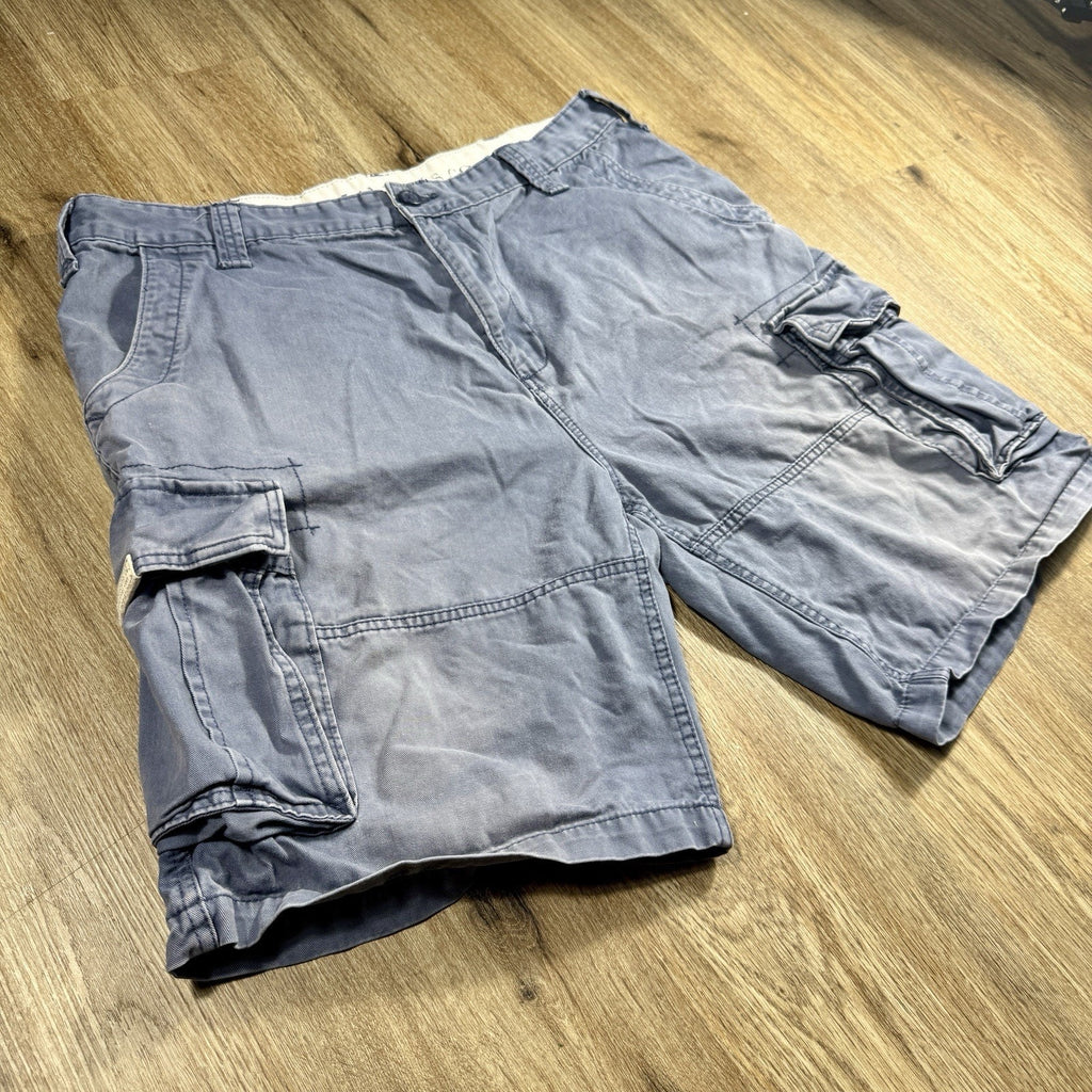 Nautica Jeans Co Baggy Cargo Shorts Men’s 38 Navy Blue Cotton Y2K